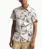 Рубашка TNF S/S Baytrail Pattern Shirt (Мужской; M; WhiteDune CoyoteField SketchPrint)